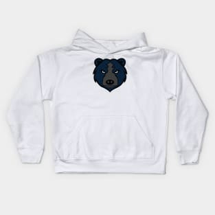 Bear Head Mascot Kids Hoodie